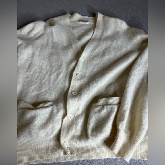 Vintage Moores  Button Up Cardigan Finest Cashmere Size 46 - Picture 7 of 16